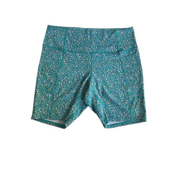 Patagonia Women's Subtidal Blue Sea Texture Maipo 8" Hiking Shorts Size XL - Picture 3 of 7